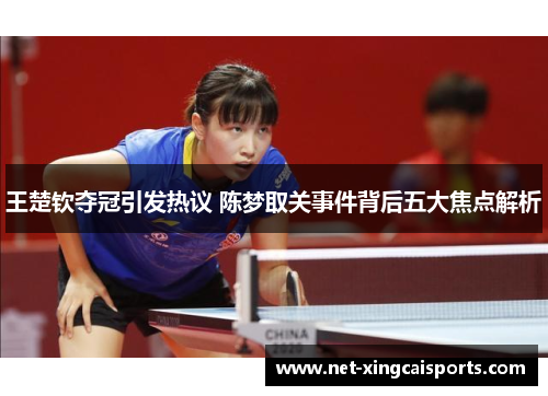 王楚钦夺冠引发热议 陈梦取关事件背后五大焦点解析